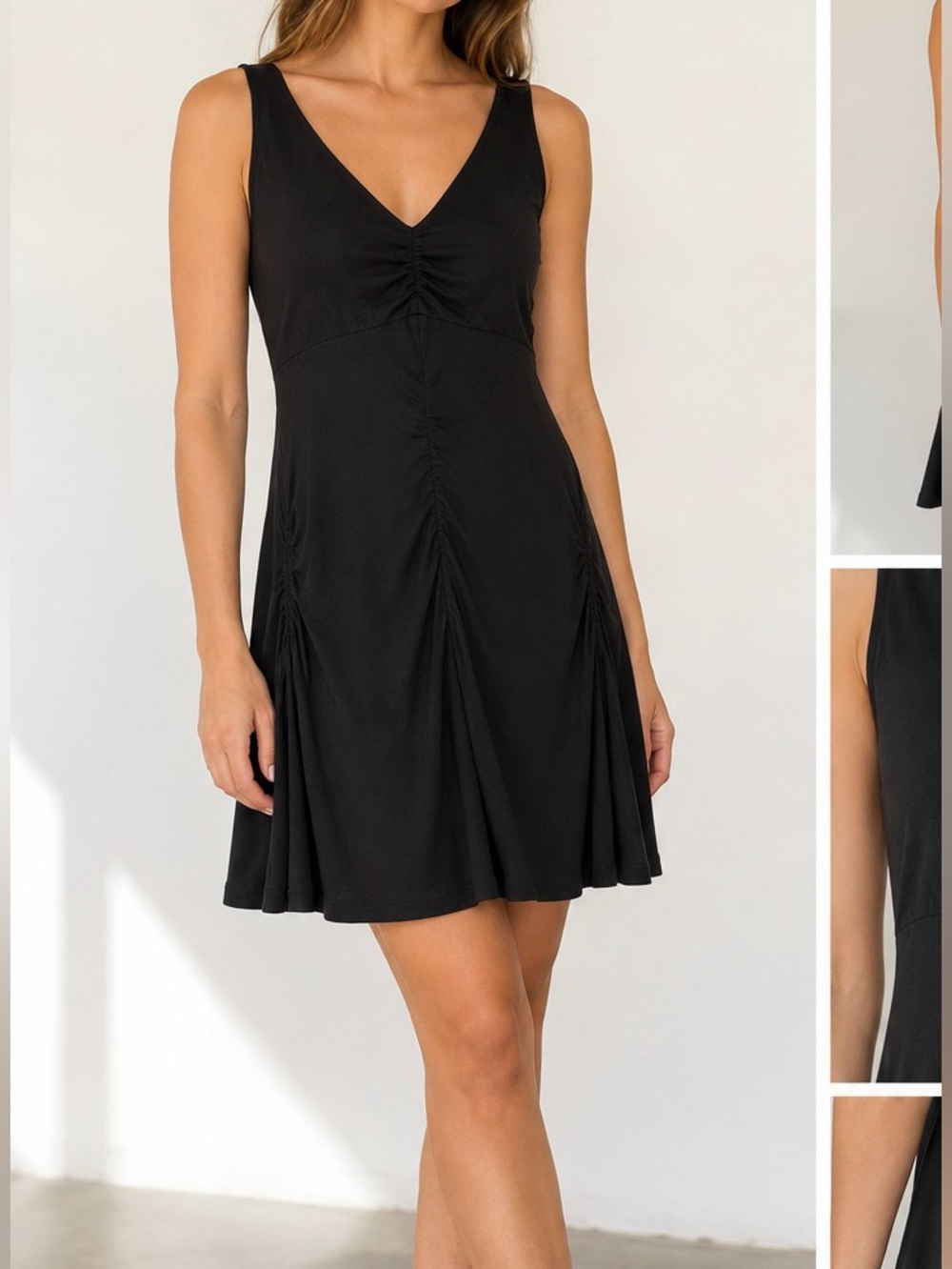 Three Dots Black Mini Dress